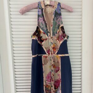 Nicole Miller Artelier Mixed Print Dress - Size 8
